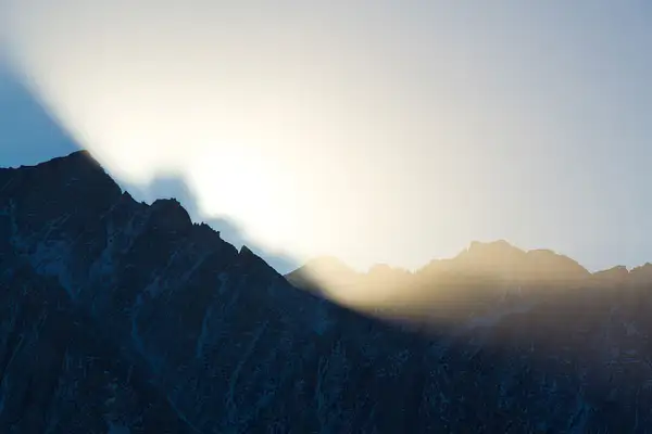 Last Light Over The Sierra Crest by Ski3pin