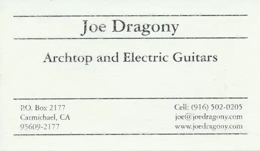 Joe Dragony Card by Ski3pin