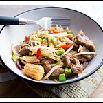 Beef and Bean Sprout Stir Fry