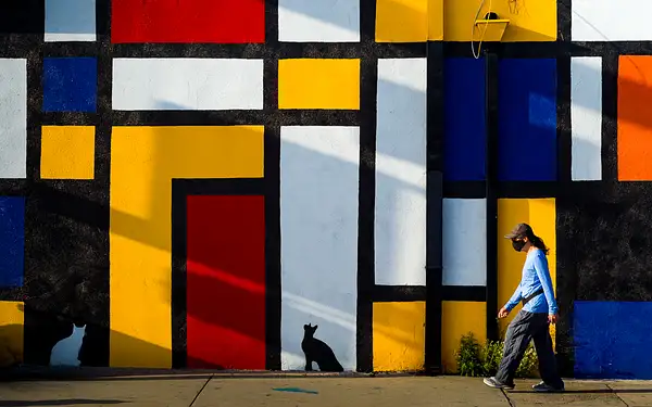 Mondrian Wall by Gigi Chung