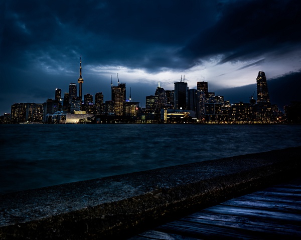 Blur Hour Drama on Toronto Skyline - Urban - Dee Potter Photography