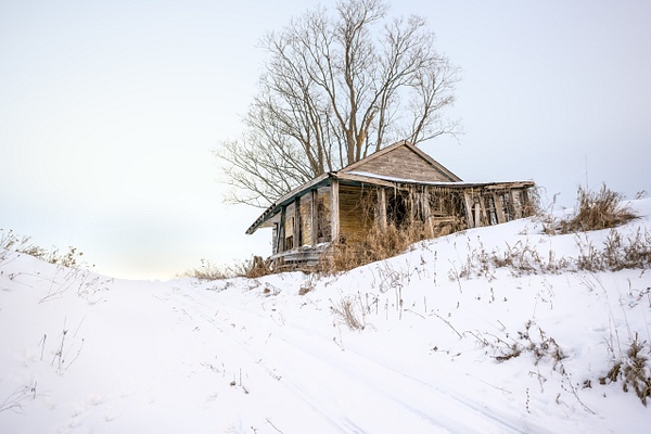 Lost in Time Winter Homestead Hill - Abandoned Series - Dee Potter Photography 