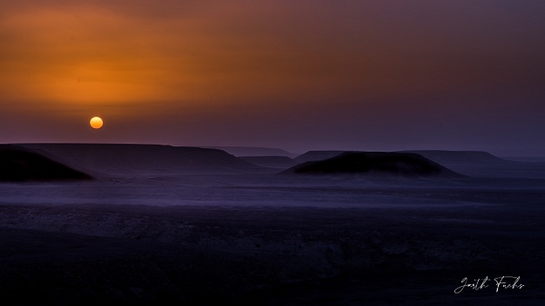 Dusty sunset in Yemeni Desert - Special: Namibia - Garth Fuchs Photography
