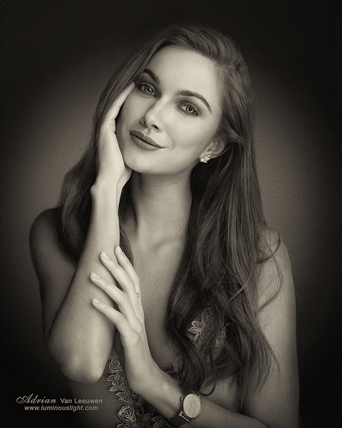 Anastasia-Sepia-Tone-Portrait - Model and Actor Portfolio Photography by Luminous Light Photo