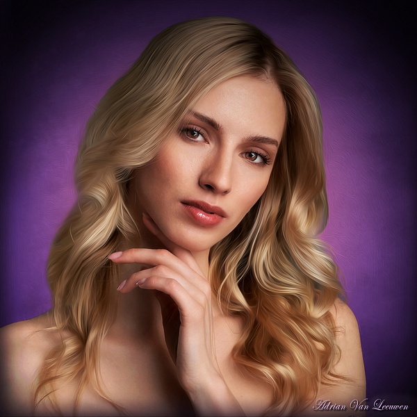Kate - Oil Painterly Photo Art - LuminousLight