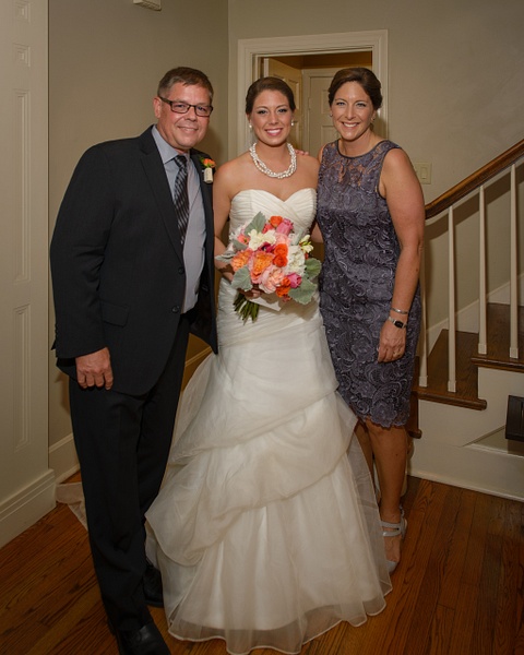 Bride with Parents - Blackburn Images