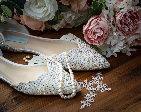 Bride's Shoes - Wedding  - Blackburn Images Photography  