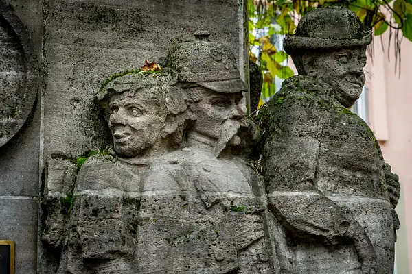 Characters on Willi Ostermann memorial by BlackburnImages