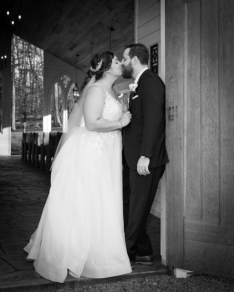 First kiss - Wedding  - Blackburn Images Photography 