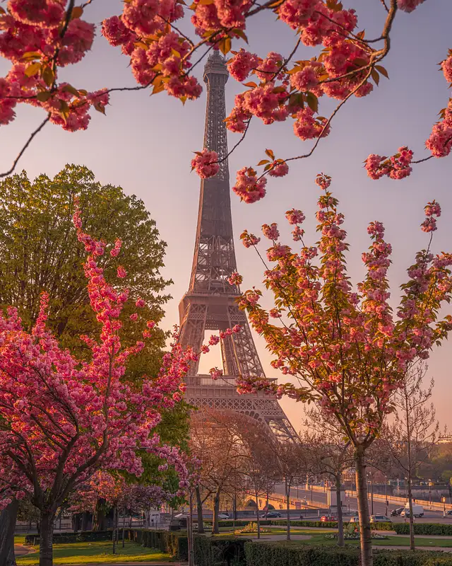 Eiffel Tower in Spring, Paris, 2021