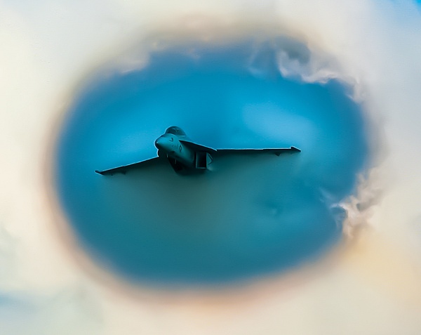 Fighter blowing through the clouds - Aviation - Jim Krueger Photography  
