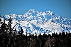 Mt Denali from Alaska rail A3 canvas print $75 - Shop - Graham Reichardt