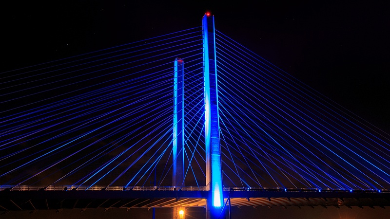 Indian River Inlet Bridge at Night