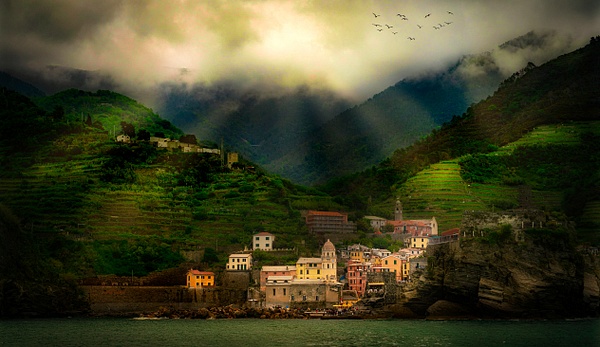 Vernazza in the Clouds, Cinque Terre Italy - Peter Aragone 