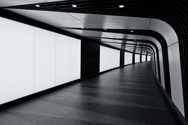 Kings Cross LED Tunnel - Architectural photography -Delfino photography   
