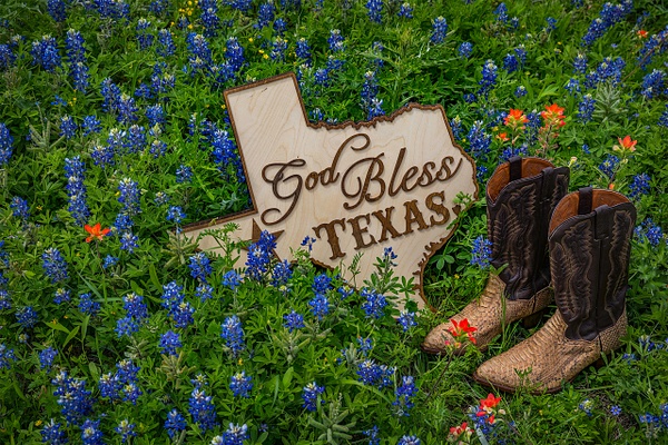 God Bless Texas - Texas - John Roberts - Clicking With Nature®