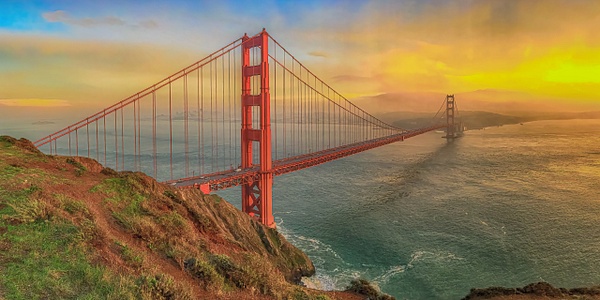 Golden Gate Sunset - John Roberts - Clicking With Nature®
