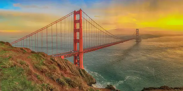 Golden Gate Sunset by John Roberts