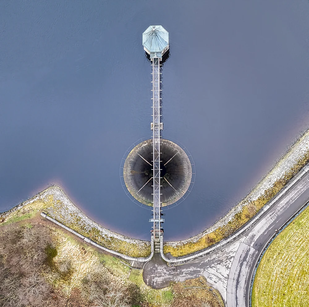 High above Welsh water