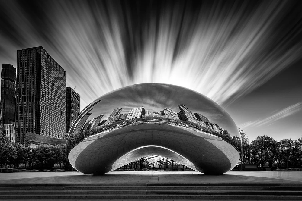 Early morning at "The Bean"