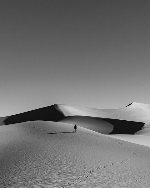 Solitude Sunrise_Death Valley_Mesquite Sand Dunes_Sunrise - Sand - Stan Pechner Photography 