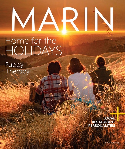 Marin Magazine cover November 2022 - STAN PECHNER