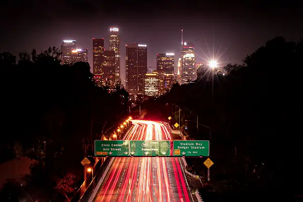 Los Angeles Freeway by JohnDukesPhotography