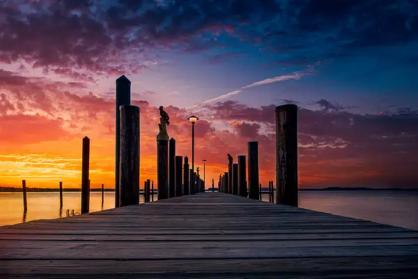 Fishing Pier - Havre de Grace, MD by JohnDukesPhotography