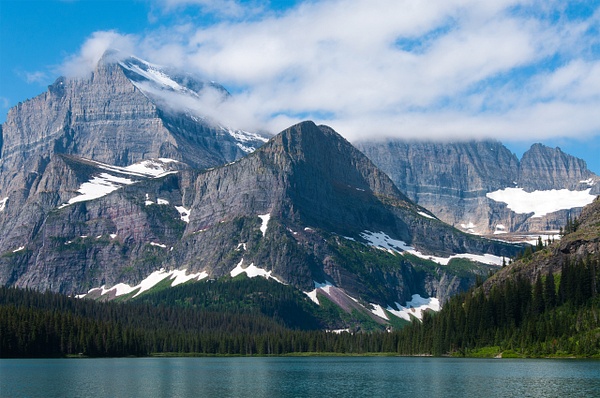 Mountains Kissed by Clouds - Glacier National Park - Jack Kleinman