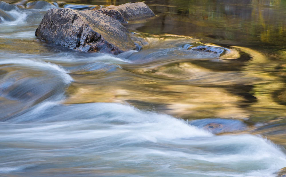 Sky and Cliff Reflection, Merced River