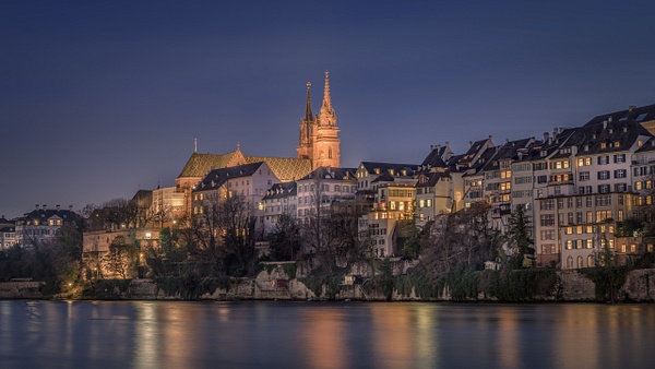 Basel Munster By Night - City And Architecture - Marko Klavs Photography