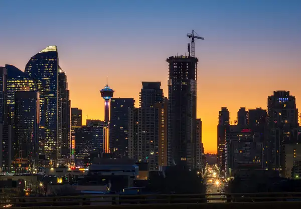 Calgary, Sunrise, Calgary, Alberta, Canada by Yves Gagnon