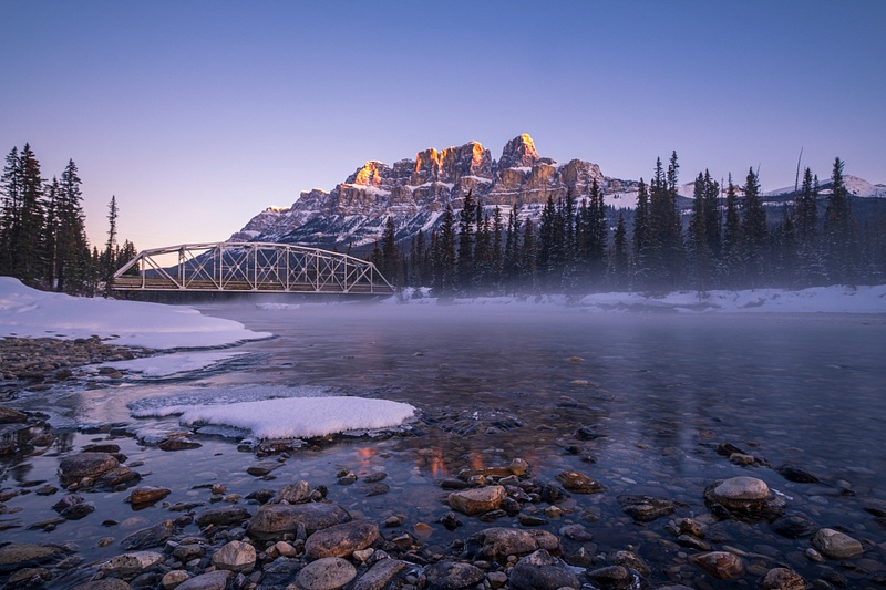 Castle Mountain Sunrise. Banff National Park