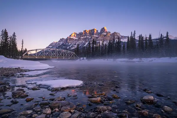 Castle Mountain Sunrise. Banff National Park by Yves...
