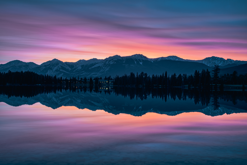 Lac-Beauvert-with-pink-sky