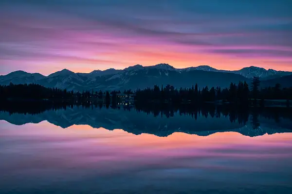 Lac Beauvert, Jasper National Park by Yves Gagnon