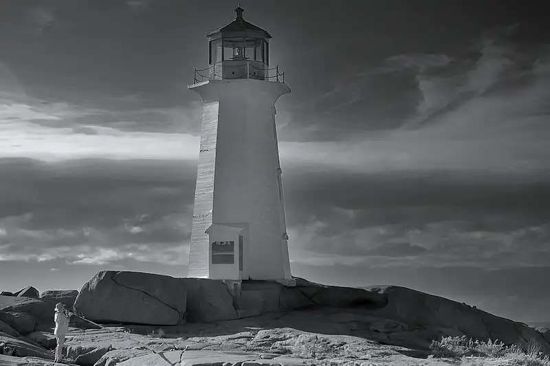 Peggy Cove 6 Oct 2023 (BW1898)