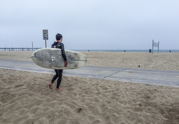 Surfing time!  Near Venice Beach, CA IMG_4659 - Christine van Roggen