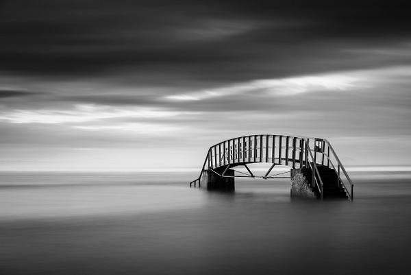 The Bridge to Nowhere, Dunbar - Monochrome - David Queenan Photography
