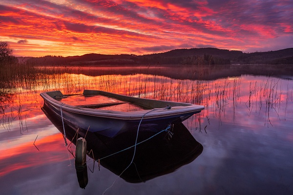 Submerged Boat, Loch Ard - Scottish Landscape Photography 