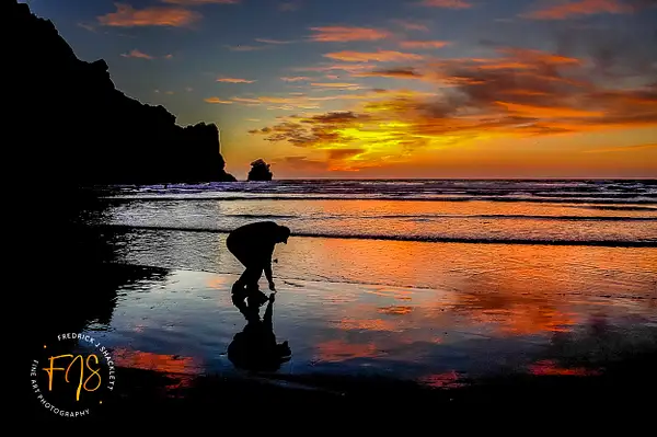Morro Bay Beach Sunset by PhotoShacklett
