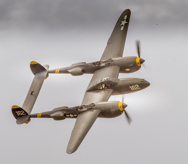 P38 Flyby - Airshows - Fredrick Shacklett Fine Art Photography 