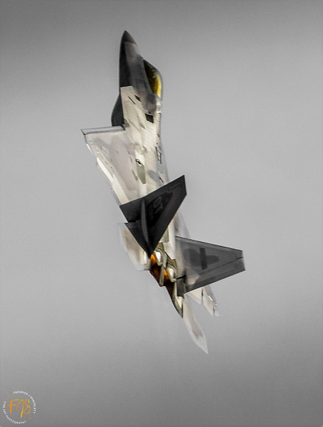 F-22 Going Verticle - Airshows - Fredrick Shacklett Fine Art Photography