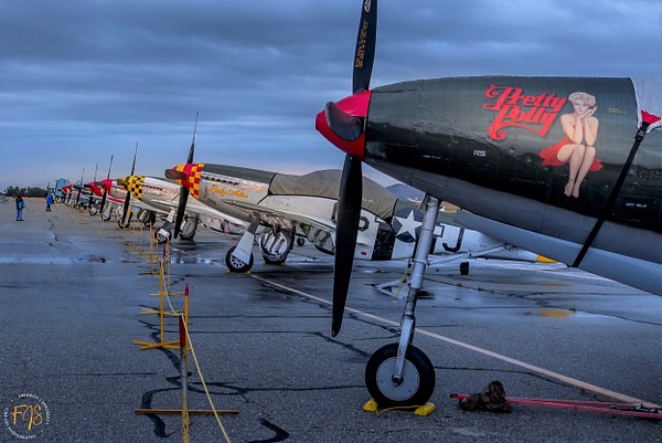 Closeup Morning Lineup - Airshows - Fredrick Shacklett Fine Art Photography
