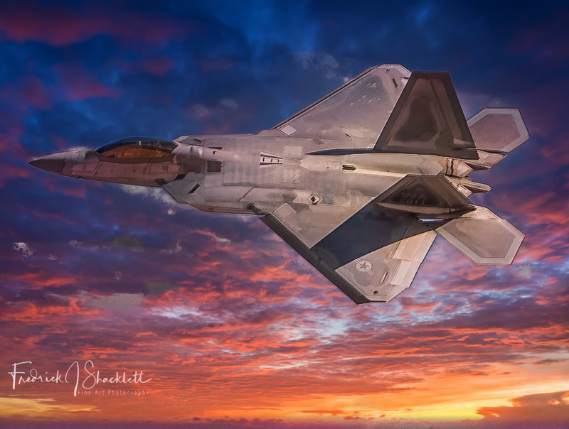F-22 Sunset Flyby