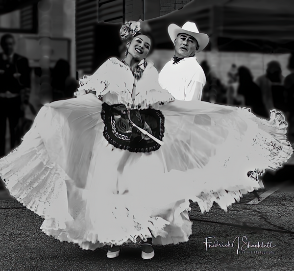 MexicanDancersWhiteDress2Final - Airshows - Fredrick Shacklett Fine Art Photography 