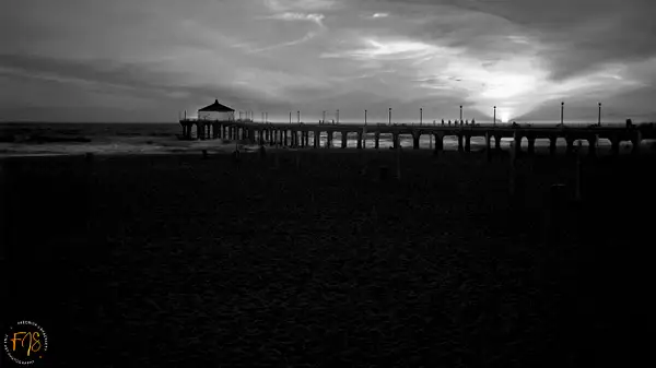Huntington Beach Pier Sunset by PhotoShacklett