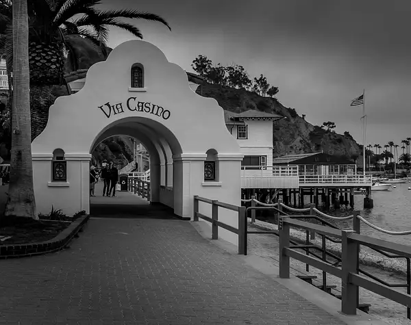 Walkway to Casino Catalina by PhotoShacklett