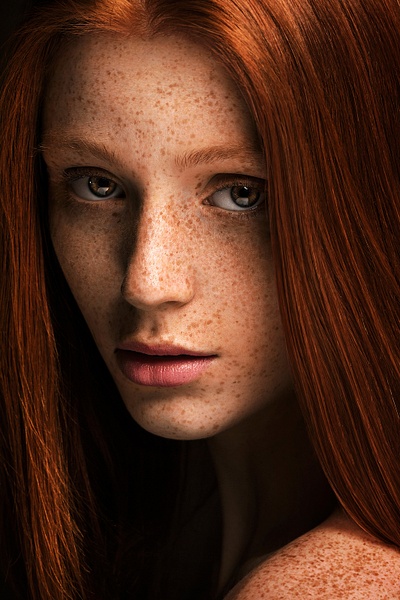 Freckle Portrait - Natural Beauty - Lindsay Adler Beauty Photographer 