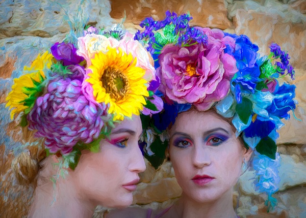 Flower head dresses in the south of France - fancifulphotos